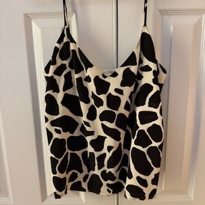 L'AGENCE Black and Cream Camisole